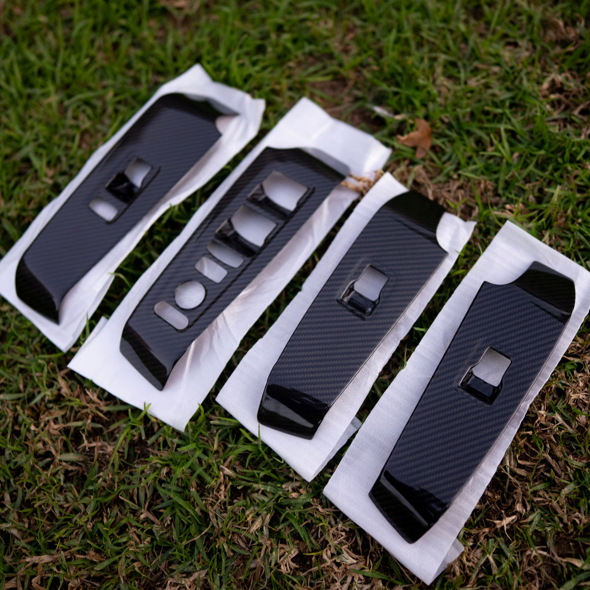 Honda Civic 11th Gen Carbon Window Switch Panel Trim