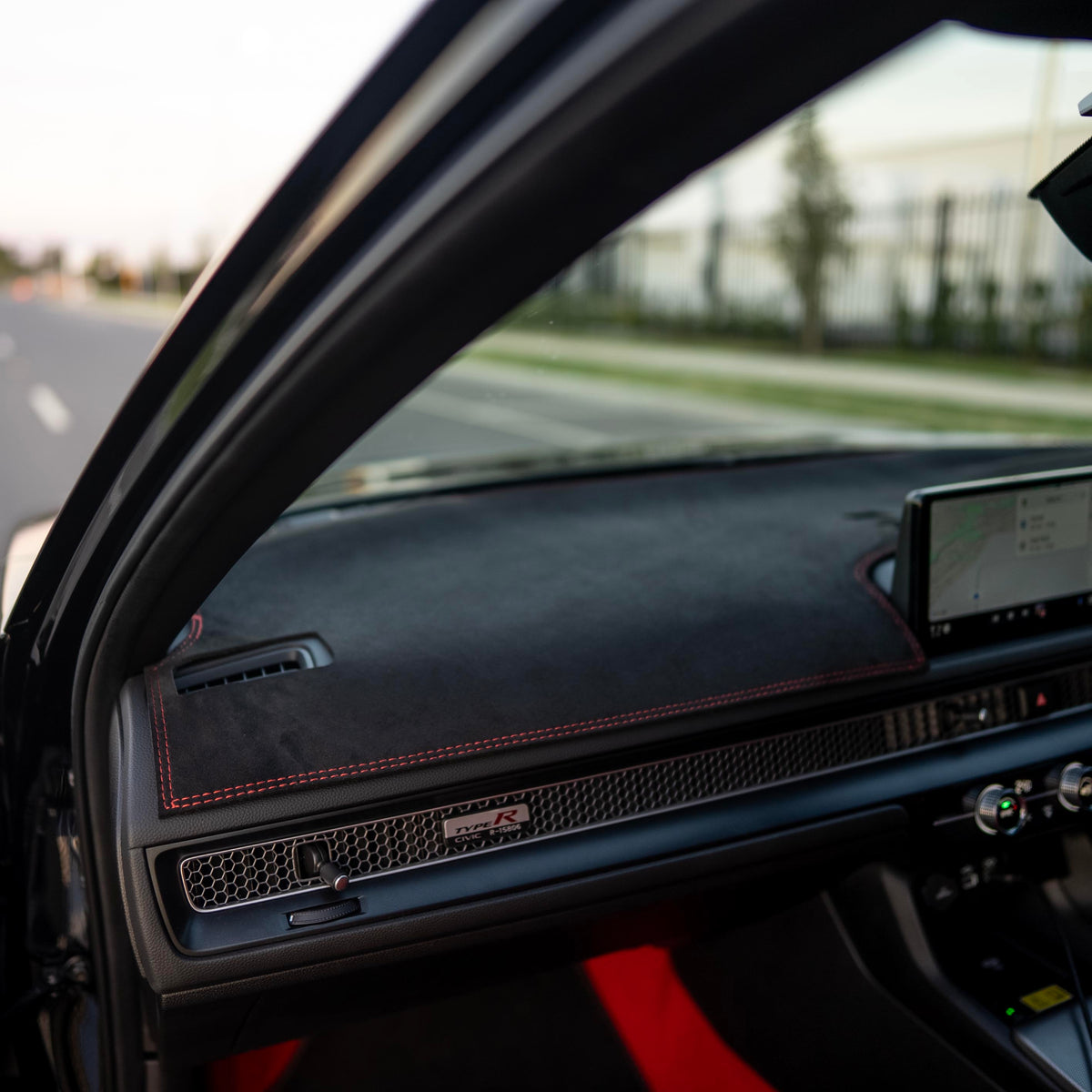 Honda Civic 11th Gen TAKETWO Suede Dash Mat