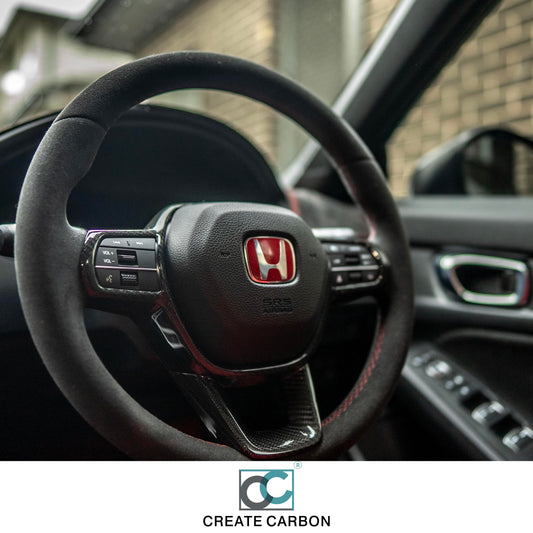 Honda Civic 11th Gen Carbon Steering Wheel Trim